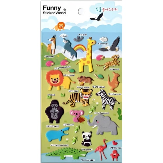 Αυτοκόλλητα Funny Stickers Animals image 0