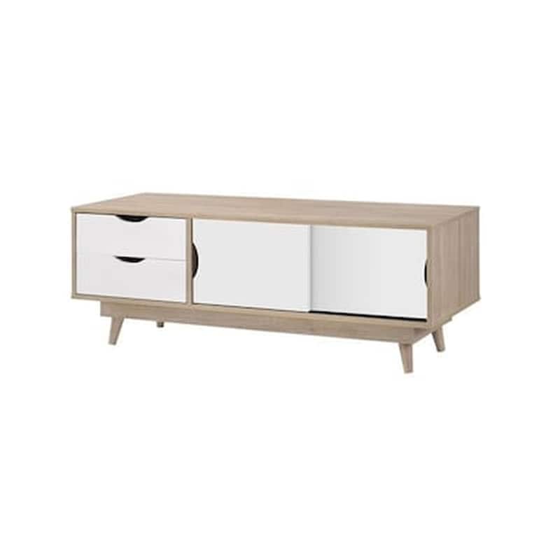WOODWELL Επιπλο Τηλεορασης Woodwell Μελαμίνη 120x45x45cm - Λευκό