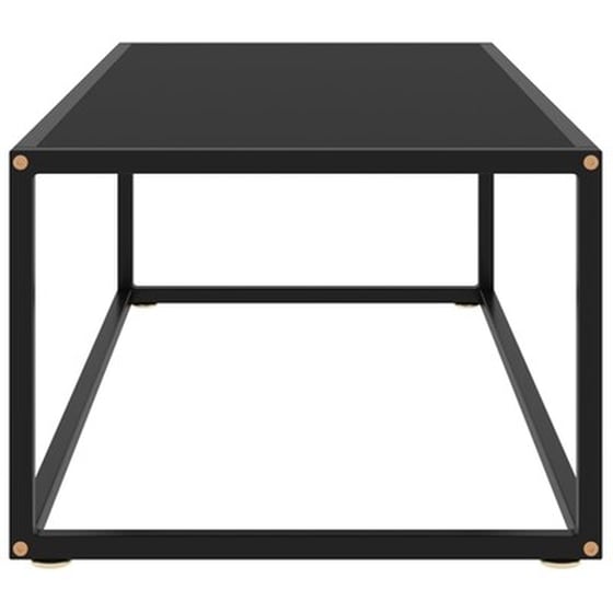 Τραπεζάκι Σαλονιού VidaXL από Ψημένο Γυαλί 100x50x35cm - Μαύρο image 3