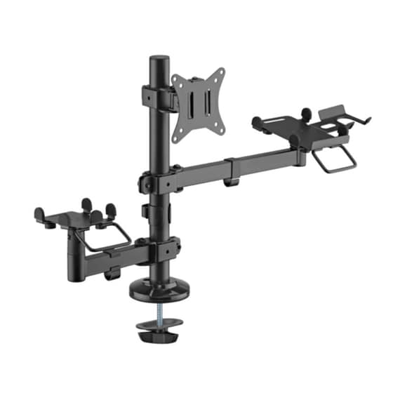 Βάση στήριξης οθόνης με βραχίονα SBOX PTM-02S 17" - 32" - Μαύρο image 0