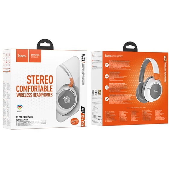 Hoco W43 Adventure Ασύρματα Ακουστικά Κεφαλής - Λευκά image 3
