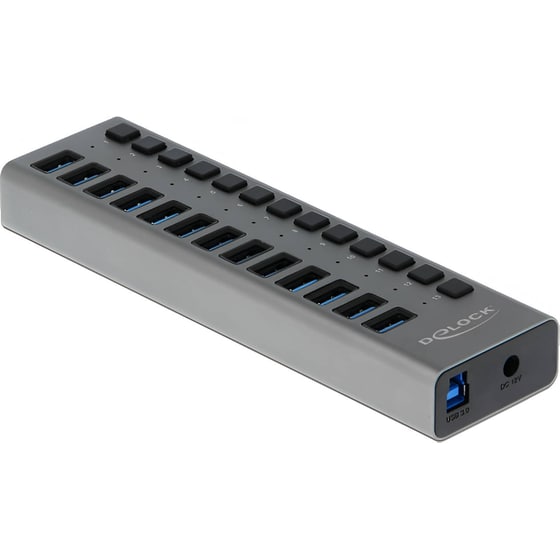 DeLock 63738 USB Hub 13-Port USB 3.0 συμβατό με USB-A image 0