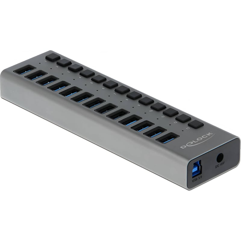 DeLock 63738 USB Hub 13-Port USB 3.0 συμβατό με USB-A