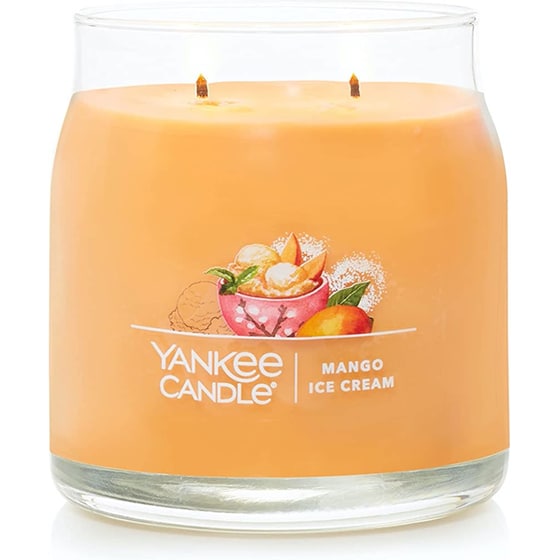 Κερί Yankee Candle Signature Medium Jar Mango Ice Cream image 0