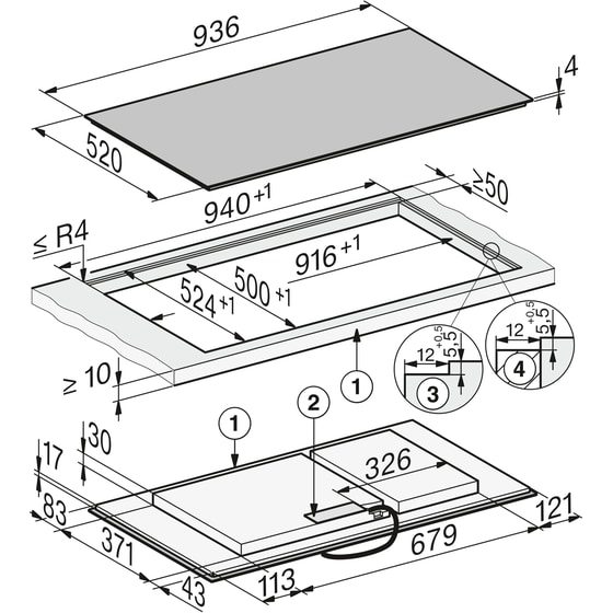 MIELE KM8595 FL 93.6 cm Μαύρο Εστία Επαγωγική Αυτόνομη image 4