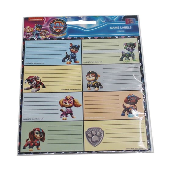 Αυτοκόλλητες Ετικέτες Gim Paw Patrol (2 Φύλλα - 16 Τεμάχια) image 1