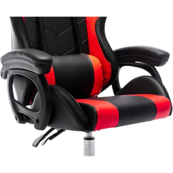 Καρέκλα Gaming Aria Trade Δερματίνης - Μαύρη/Κόκκινη image 3