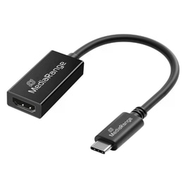 Καλώδιο Mediarange MRCS234 HDMI female σε USB-C 20cm - Μαύρο