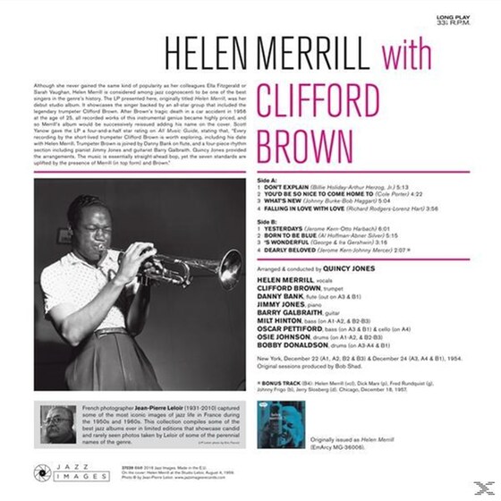 Helen Merrill With Clifford Brown image 3