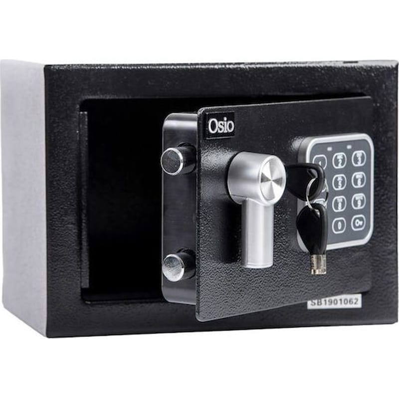 OSIO Χρηματοκιβώτιο Osio OSB-1723BL με Ηλεκτρονική Κλειδαριά 23 x 17 x 17 cm - Μαύρο
