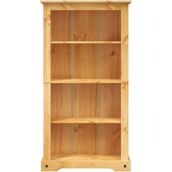 Βιβλιοθήκη Vidaxl από Μασίφ Ξύλο Πεύκου 81x29x150cm - Καφέ image 1