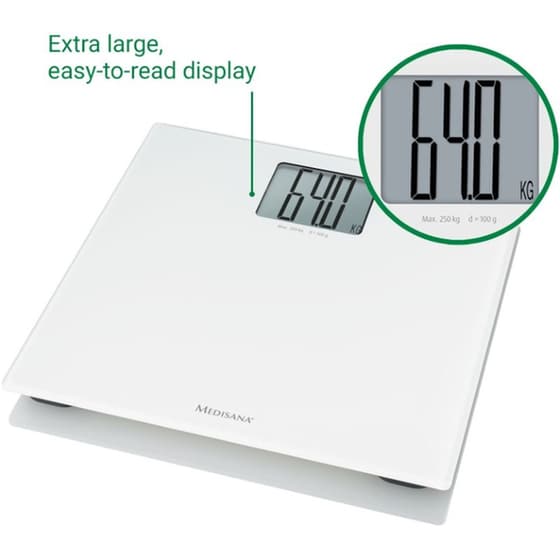 Ψηφιακή Ζυγαριά Σώματος MEDISANA PS 470 XL Λευκό image 3