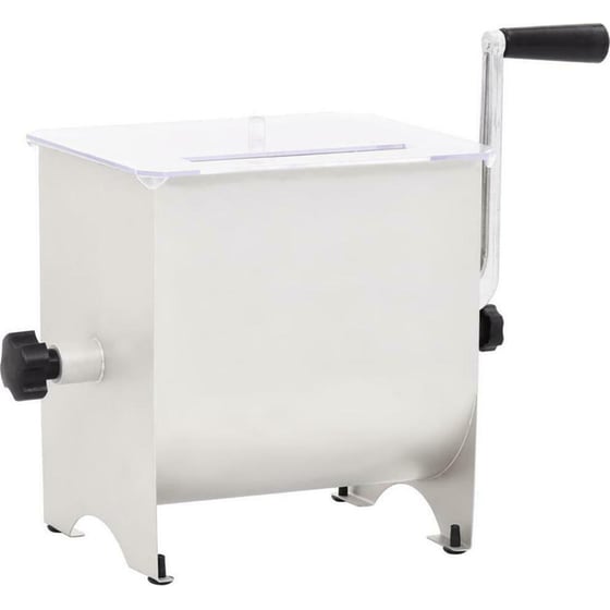 Ζυμωτήριο Κρεάτων VIDAXL 50959 με Κάδο 20 L Ασημί image 3