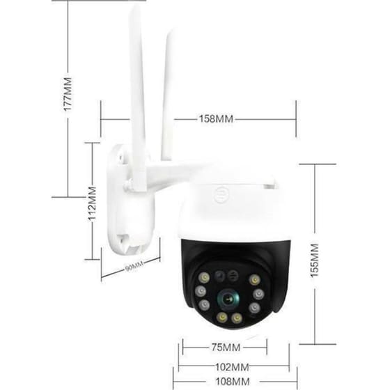 Ασύρματη IP Camera Andowl Q-S4 Full HD Dome με WiFi & Λειτουργία Pan & Tilt image 1