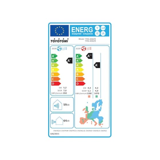 Κλιματιστικό inverter TOYOTOMI SET 18 IZURU R32 TRN/G-856ZR WIFI image 1