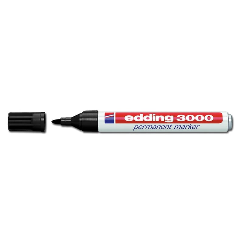 EDDING Μαρκαδόρος Ανεξίτηλος Edding 3000 Μαύρο 1.5-3.0 mm