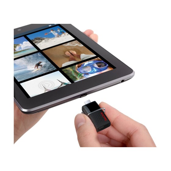 Micro USB stick SanDisk Ultra Dual 16GB 3.0 Μαύρο image 2