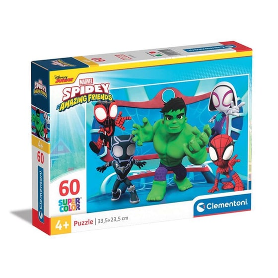 Παιδικό Παζλ Clementoni Super Color Marvel Spidey Και Οι Απίθανοι Φίλοι Του (60 Κομμάτια) image 0