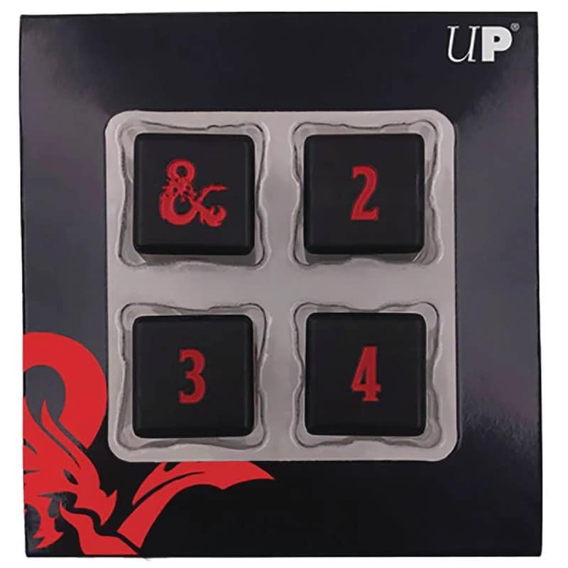 Up - Heavy Metal D6 4x Ζάρια Σετ για Dungeons And Dragons