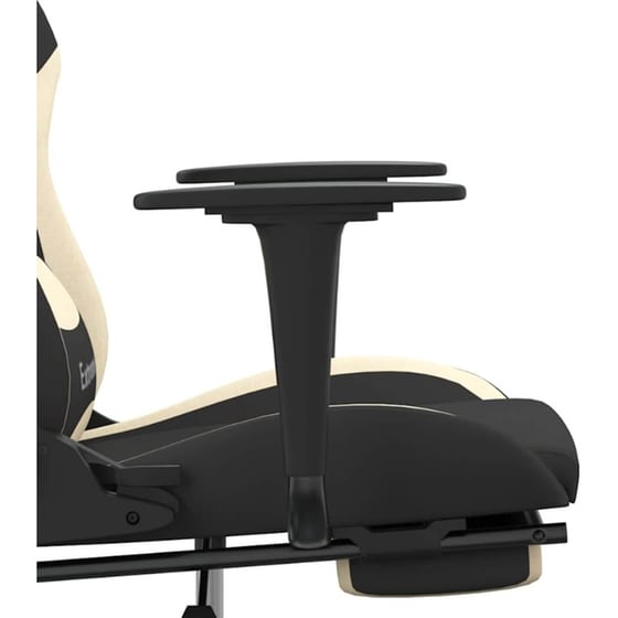 Καρέκλα Gaming VIDAXL 345480 με Υποπόδιο - Μαύρο image 7