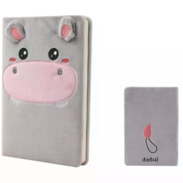 Σημειωματάριo i-Total Plush Α5 Hippo