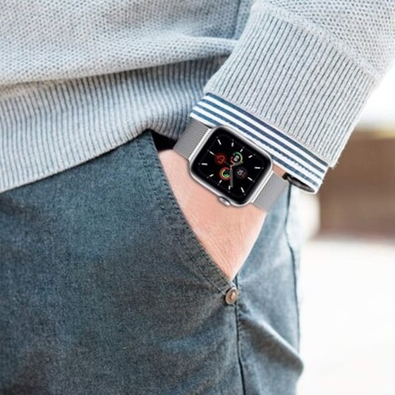 Λουράκι Tech-Protect Milanese για Apple Watch 38/40/41mm - Μεταλλικό Ασημί image 1