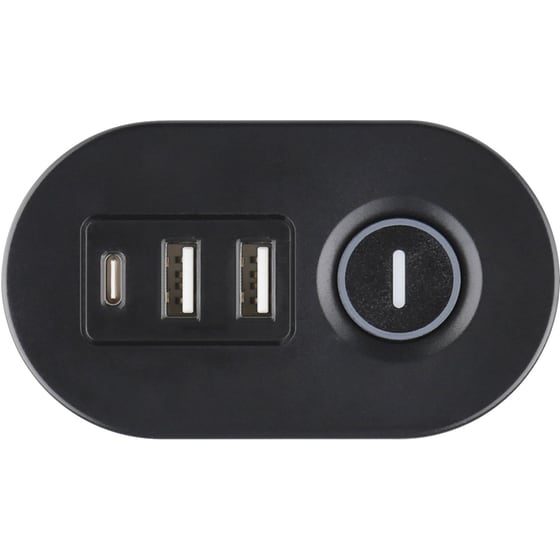 Πολύπριζο Ασφαλείας Olympia SL3000 3 Θέσεων 1.5m - Black image 3