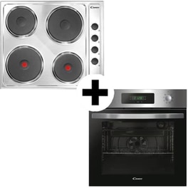CANDY CLE64KX & FIDCP X625L 70 Lt Inox Eντοιχιζόμενο Σετ Φούρνος και Εστία