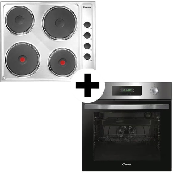 CANDY CLE64KX & FIDCP X625L 70 Lt Inox Eντοιχιζόμενο Σετ Φούρνος και Εστία image 0