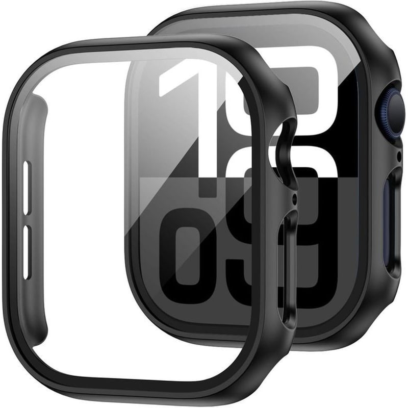 Θήκη Apple Watch 10 42mm - Tech-protect Defence360 Με Tempered Glass - Black (5906302376544)