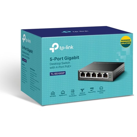 TP-LINK TL-SG1005P L2 Switch με 5 Θύρες Ethernet image 4