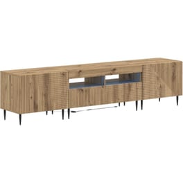 Έπιπλο Τηλεόρασης VidaXL με LED 3 τμχ 178 x 35 x 43 cm - Artisan Δρυς