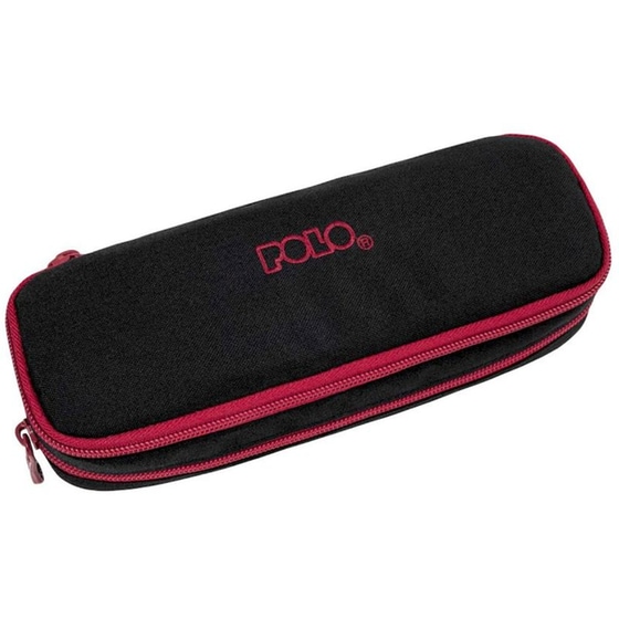 Κασετίνα Οβάλ Polo Duo Box III Black/Bordeaux image 0