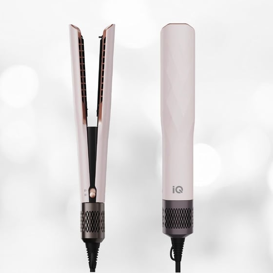 IQ HD-1290 Air Silk Ισιωτικό Μαλλιών με Αέρα Ροζ image 1