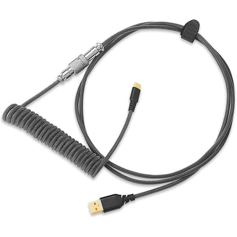 REDRAGON Καλώδιο Redgon A115B USB-Α σε USB-C Coiled Spring Wire Cable