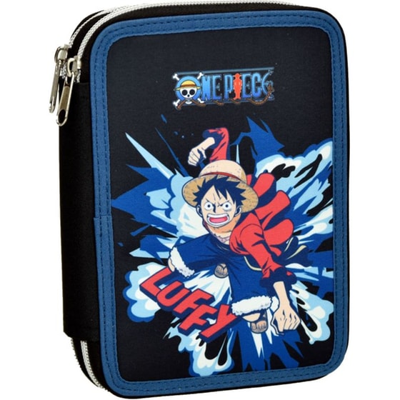 Κασετίνα Παραλληλόγραμμη Γεμάτη Gim One Piece Luffy image 0