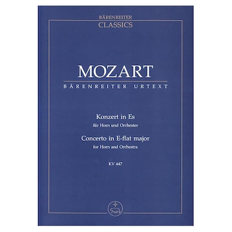 BARENREITER Βιβλίο Για Σύνολα Barenreiter Mozart - Concerto In Eb Major Kv 447 [pocket Score]