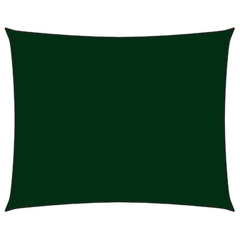Vidaxl Πανί Σκίασης Ορθογώνιο Σκούρο Πράσινο 3,5x4,5 Μ. Ύφασμα Oxford