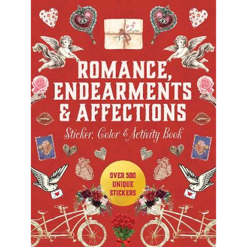 Romance, Endearments Affections Sticker, Color Activity Book