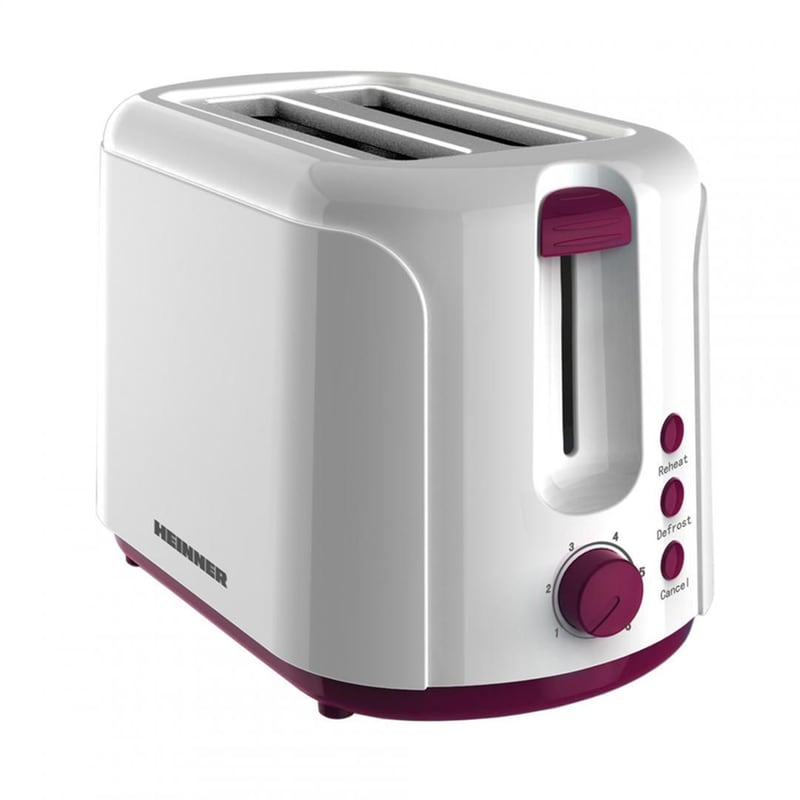HEINNER Φρυγανιέρα HEINNER TP-750BG 2 Θέσεων 750W Λευκή