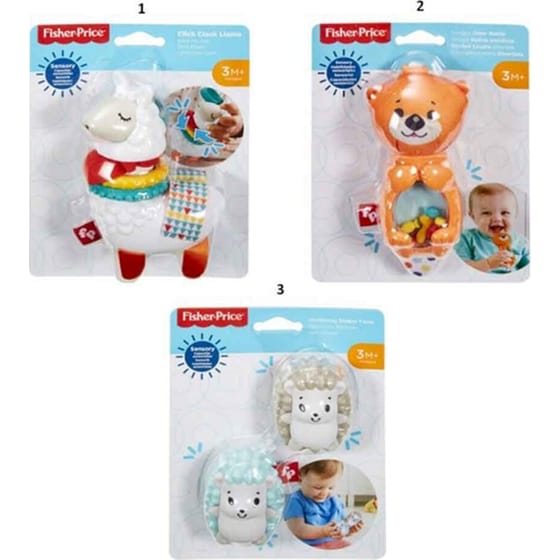Fisher Price Κουδουνίστρες  Ζωάκια -Τυχαία Επιλογή Σχεδίου image 0