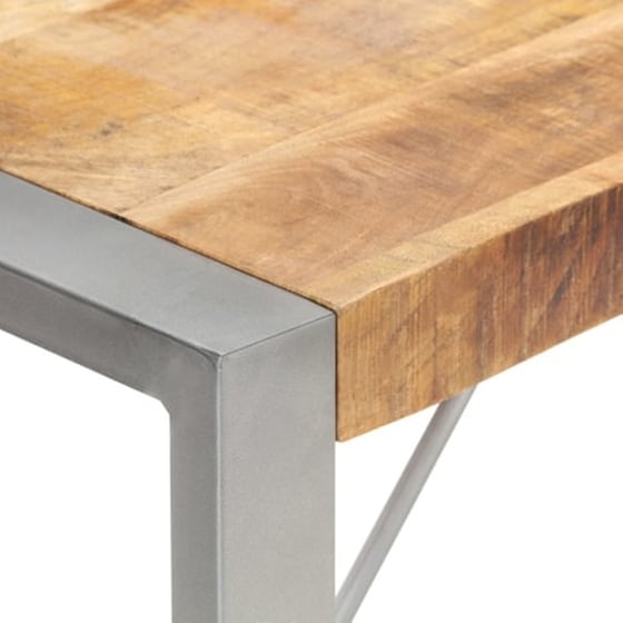 Vidaxl Τραπεζαρία 220 X 100 X 75 Εκ. Από Μασίφ Ακατέργαστο Ξύλο Μάνγκο image 5