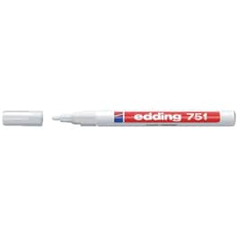 Μαρκαδόρος Ανεξίτηλος Edding 751 Λευκό 1.0-2.0 mm