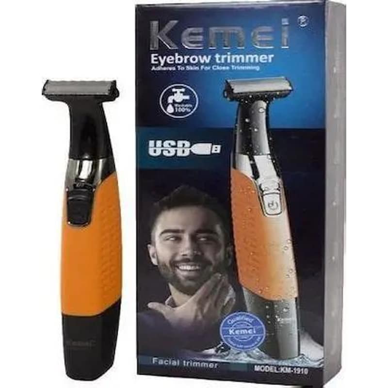 Facial Trimmer Ξυριστική Μηχανή Προσώπου / Σώματος Επαναφορτιζόμενη KEMEI KM-1910