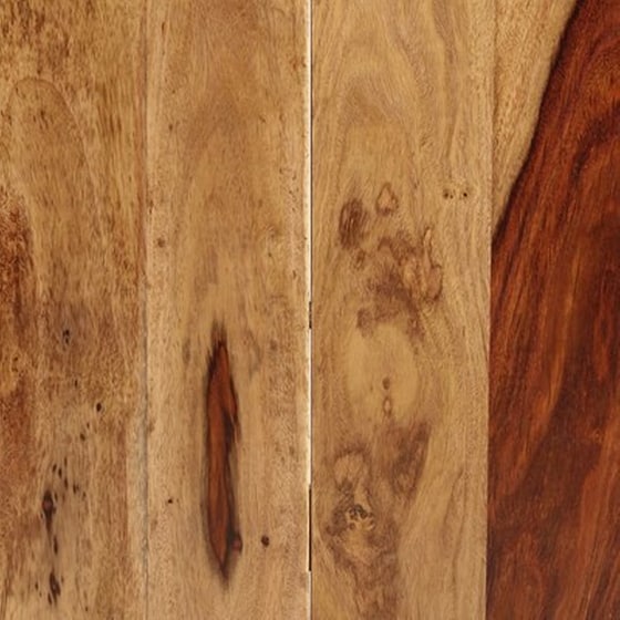 Τραπεζαρία Vidaxl από Μασίφ Ξύλο Sheesham 160x80x75 cm - Μαύρο/Καφέ image 2