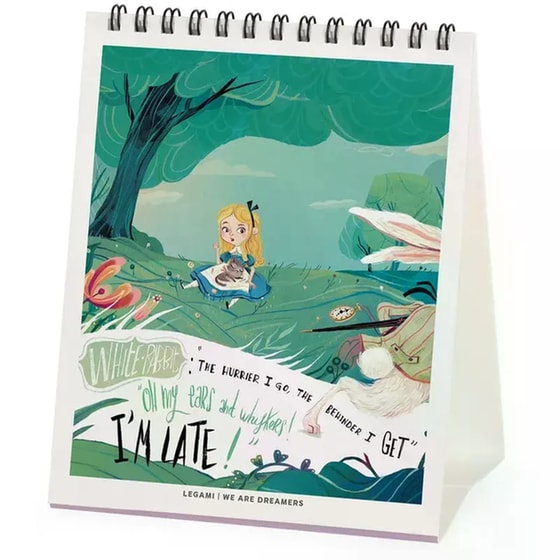 Ημερολόγιο Γραφείου Legami 2026 Alice in Wonderland image 2