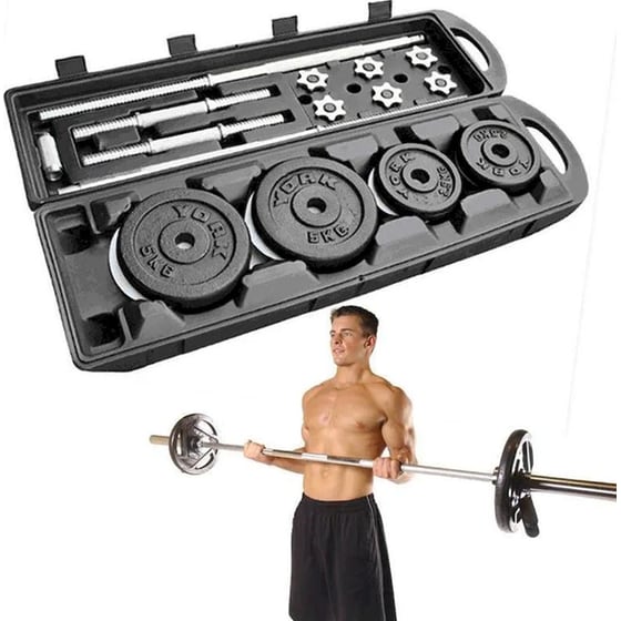 Αλτήρας VSL Sports VSL140425 Ρυθμιζόμενος με Δίσκους 0.5 - 5 kg & Θήκη Τροχήλατη image 2