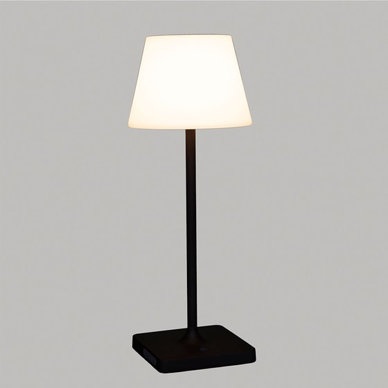 Επαναφορτιζόμενο Πορτατίφ Led Spitishop Φ15x39 cm - Μαύρο/Λευκό image 2