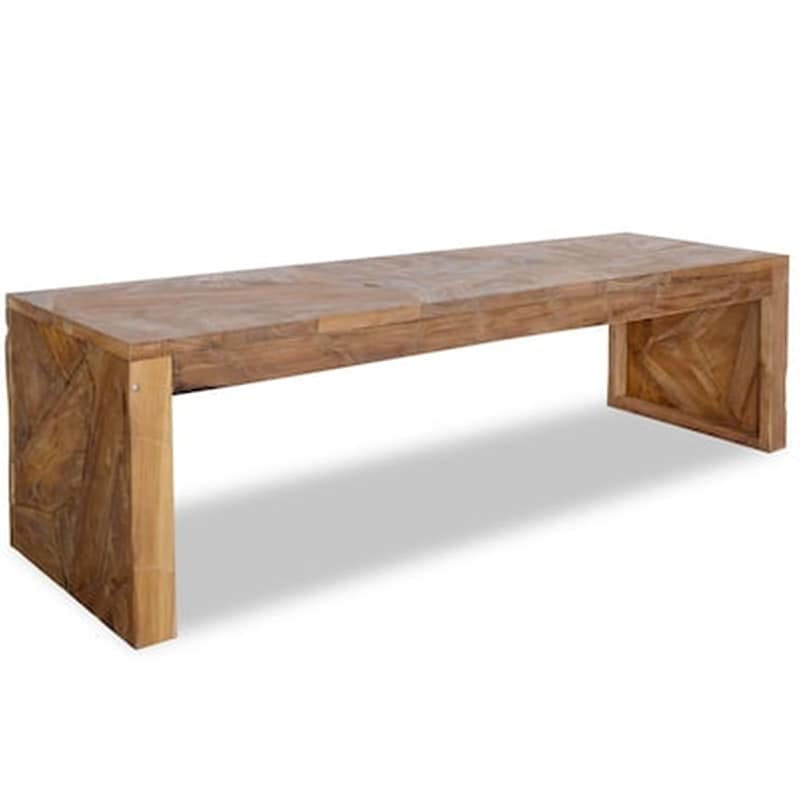 Vidaxl Έπιπλο Τηλεόρασης 110 X 35 X 36 Εκ. Από Μασίφ Ξύλο Teak