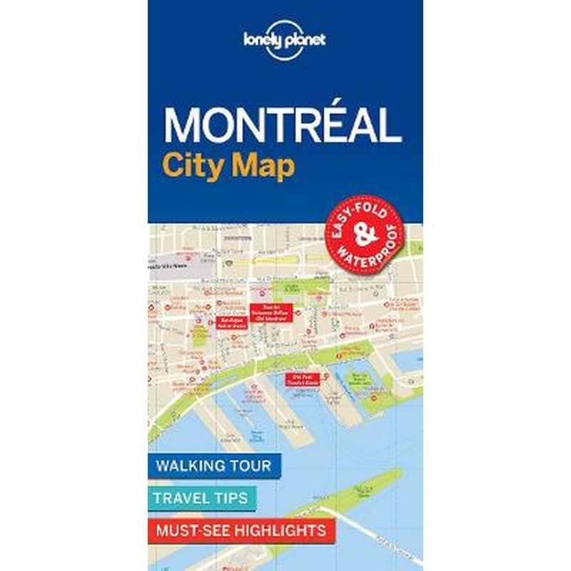 Lonely Planet Montreal City Map